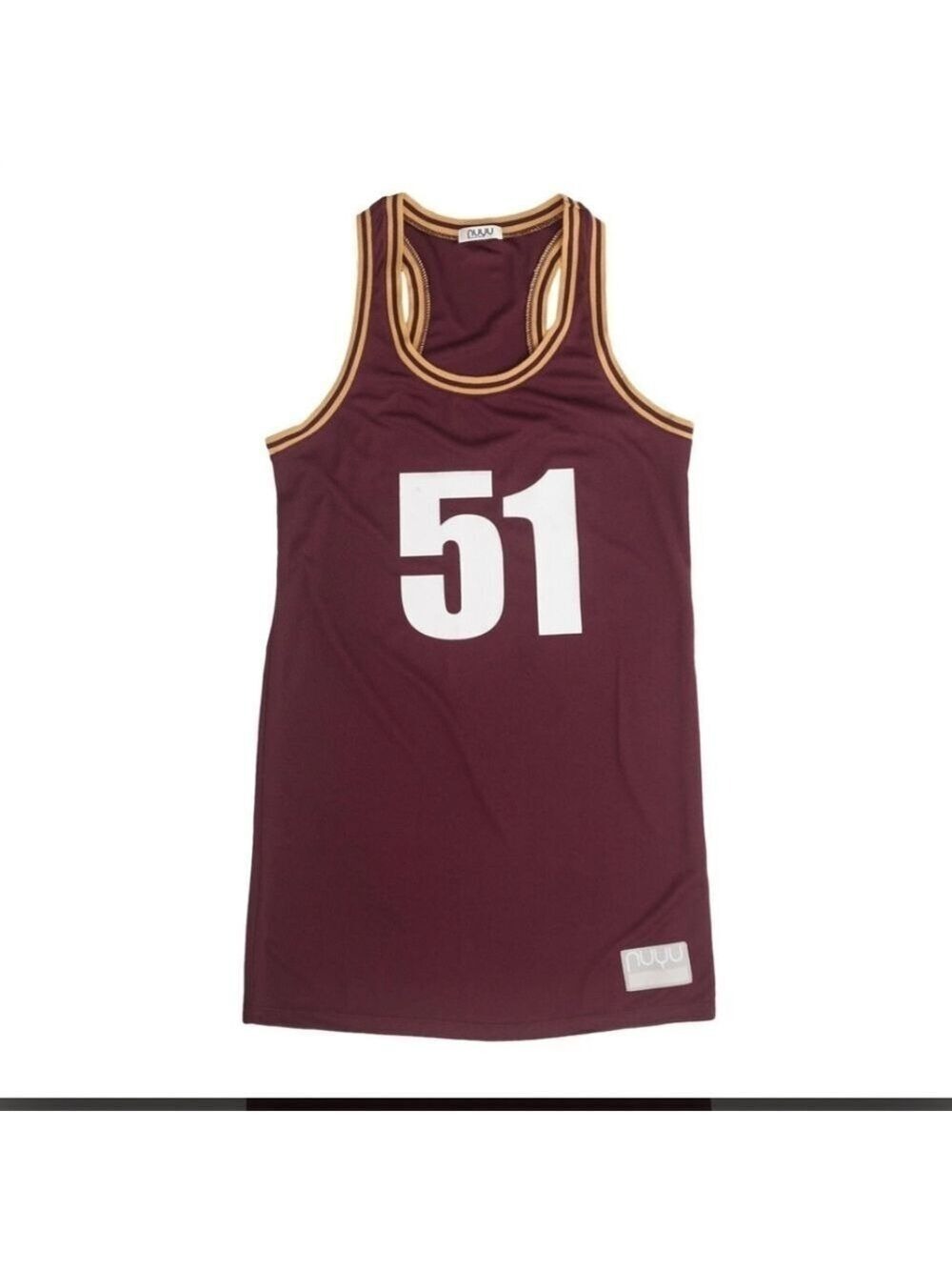 Racerback Jersey Dress Maroon & Gold